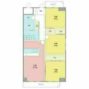 3LDK 間取り図