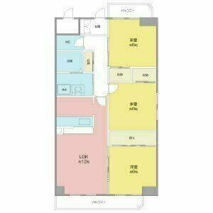3LDK 間取り図