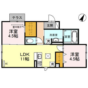 2LDK 間取り図