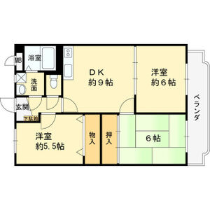 3DK 間取り図