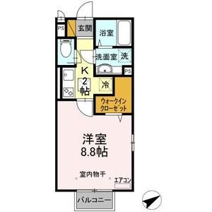 1K 間取り図