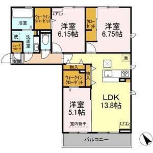 3LDK 間取り図