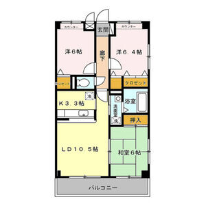 3LDK 間取り図