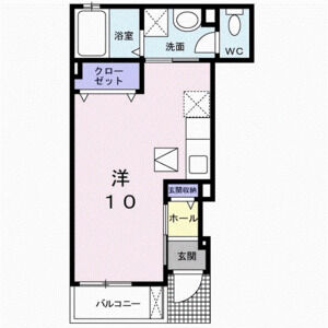 ワンルーム 間取り図