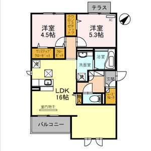 2LDK 間取り図