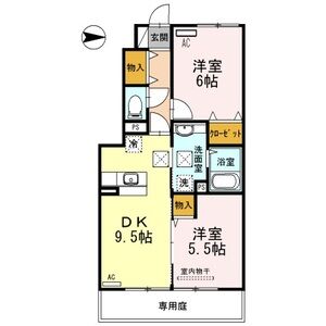 2DK 間取り図