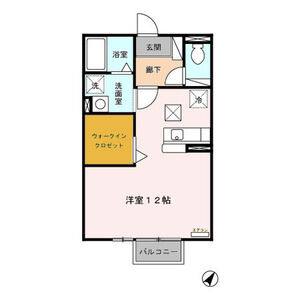 ワンルーム 間取り図