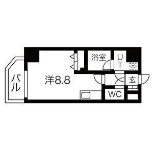 ワンルーム 間取り図