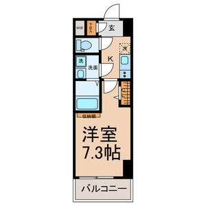 1K 間取り図