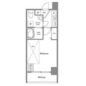 1K 間取り図