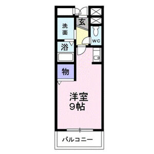 ワンルーム 間取り図