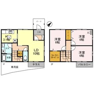 3LDK 間取り図