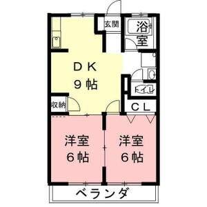 2DK 間取り図