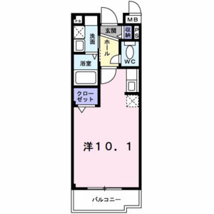 ワンルーム 間取り図