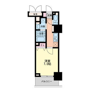 1K 間取り図