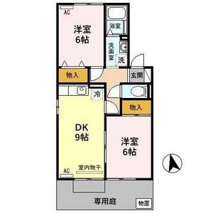 2DK 間取り図