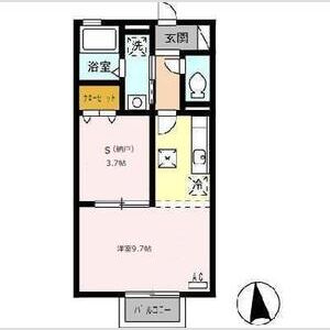 ワンルーム 間取り図