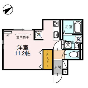 ワンルーム 間取り図