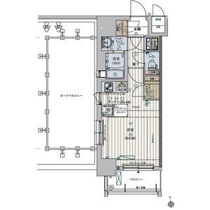 1K 間取り図