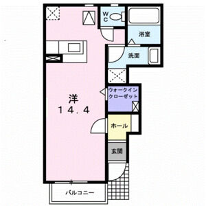 ワンルーム 間取り図