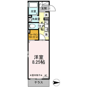 1K 間取り図