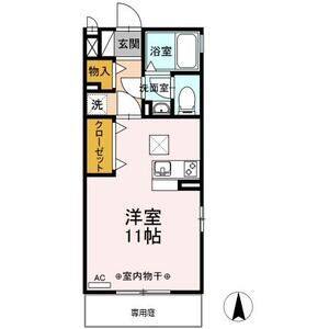 ワンルーム 間取り図