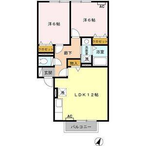 2LDK 間取り図