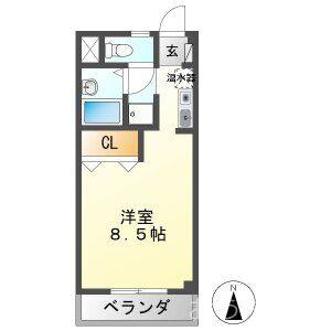 ワンルーム 間取り図