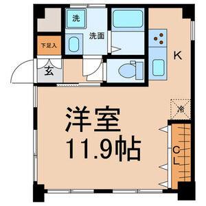 ワンルーム 間取り図