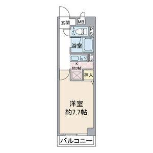 1K 間取り図