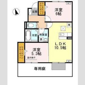 2LDK 間取り図
