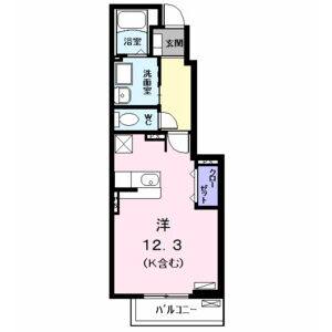 ワンルーム 間取り図