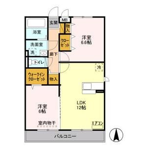 2LDK 間取り図