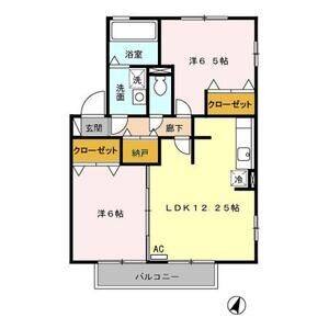 2LDK 間取り図