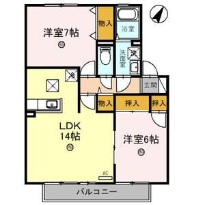 2LDK 間取り図