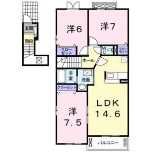 3LDK 間取り図