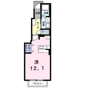 ワンルーム 間取り図