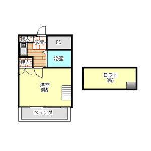 1K 間取り図