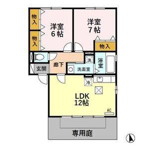 2LDK 間取り図
