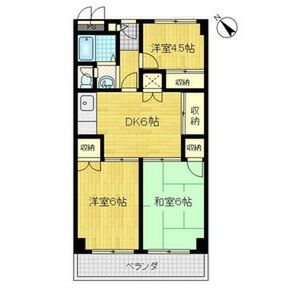3DK 間取り図