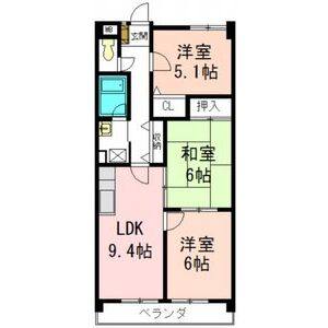 3LDK 間取り図