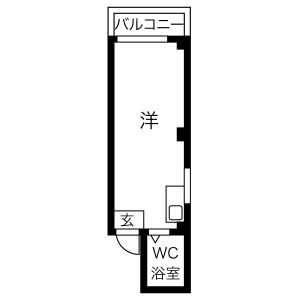 ワンルーム 間取り図