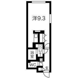 ワンルーム 間取り図