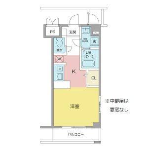 ワンルーム 間取り図