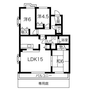 3LDK 間取り図