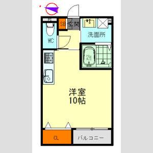 ワンルーム 間取り図