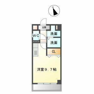 ワンルーム 間取り図