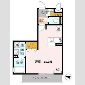 ワンルーム 間取り図