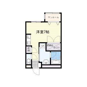 ワンルーム 間取り図