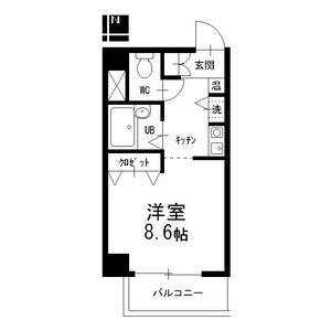 ワンルーム 間取り図